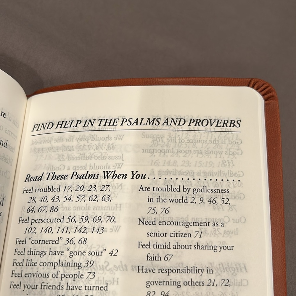 Words of Wisdom devotional book, journey through Psalms and Proverbs; Tyndale - Picture 8 of 8